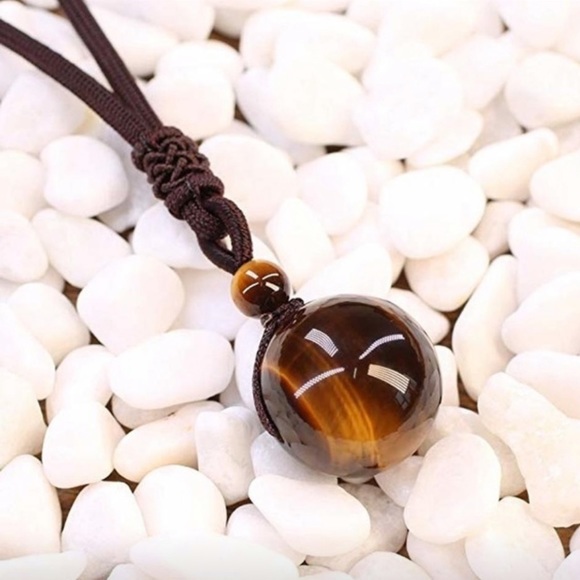 Paradise Boutique Other - Unisex Natural Tiger Eye Stone handmade Necklace